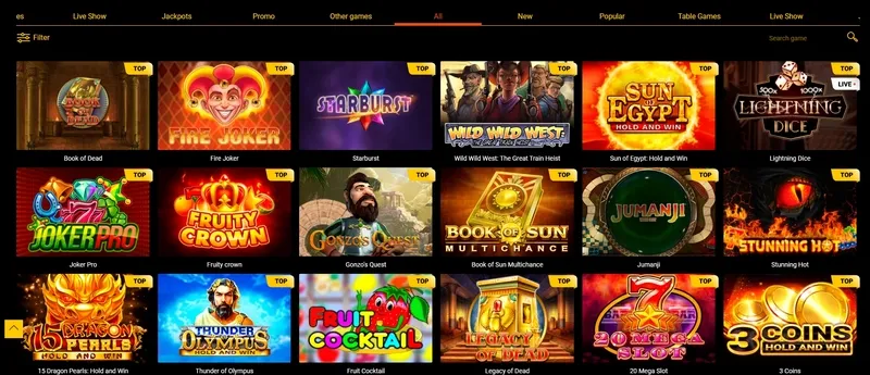 Популярни игри и слотове в Spinamba Casino